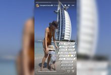 Фото - 35-летняя модель Лена Перминова опубликовала «телочное» фото возле отеля «Парус» в Дубае